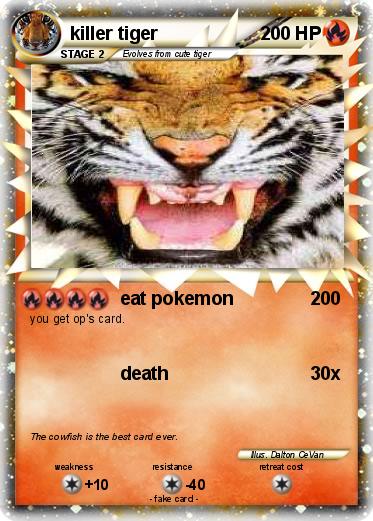 Pokemon killer tiger