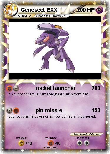 Pokemon Genesect EXX