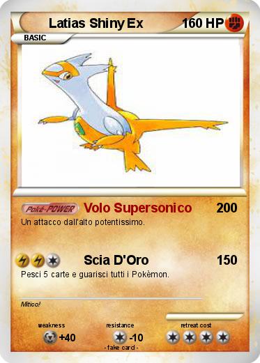 Pokemon Latias Shiny Ex