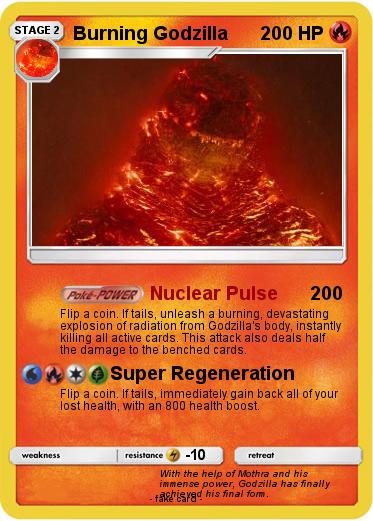 Pokemon Burning Godzilla