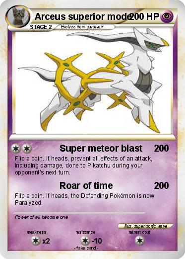 Pokemon Arceus superior mode