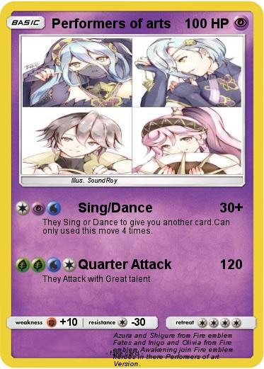 Pokemon Performers of arts