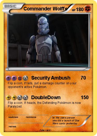 Pokemon Commander Wolffe