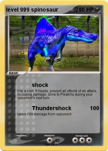Pokemon level 999 spinosaur