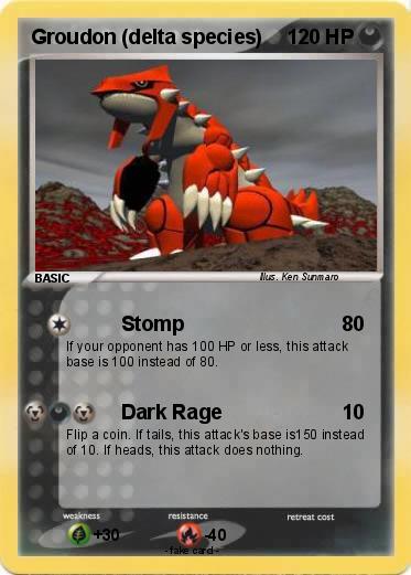 Pokemon Groudon (delta species)