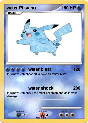 Pokemon water Pikachu