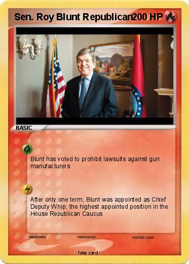 Pokemon Sen. Roy Blunt Republican