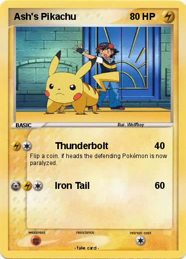 Pokemon Ash's Pikachu