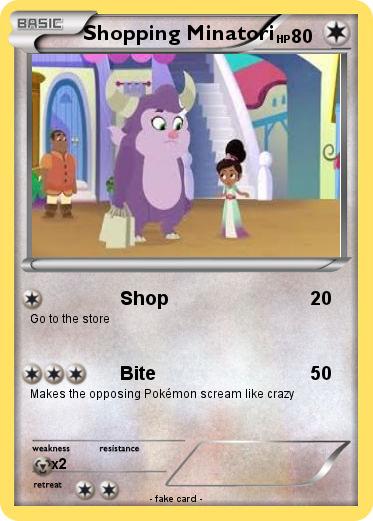 Pokemon Shopping Minatori