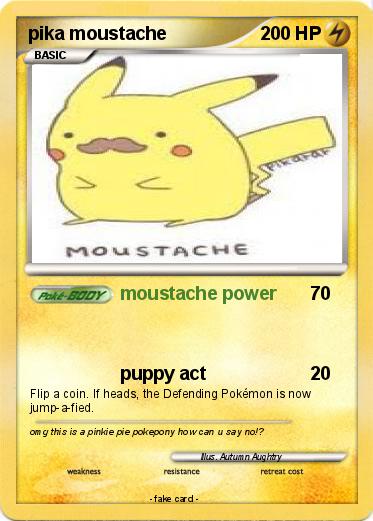 Pokemon pika moustache