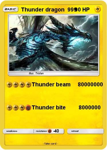 Pokemon Thunder dragon  999