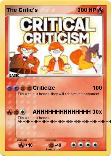Pokemon The Critic's