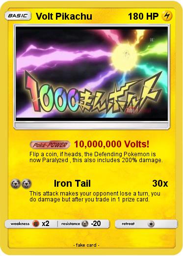 Pokemon Volt Pikachu