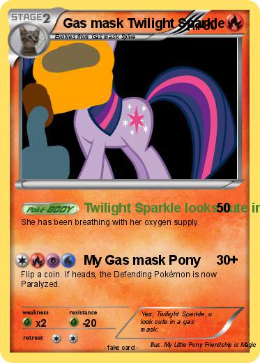 Pokemon Gas mask Twilight Sparkle