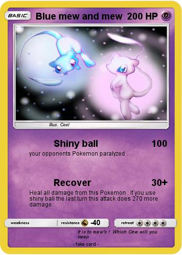 Pokemon Blue mew and mew