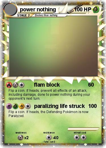 Pokemon power nothing