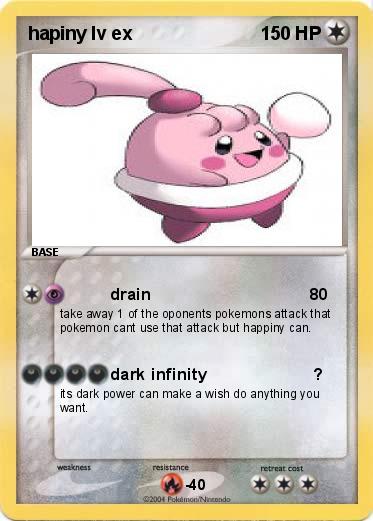 Pokemon hapiny lv ex 