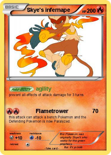 Pokemon Skye's infernape