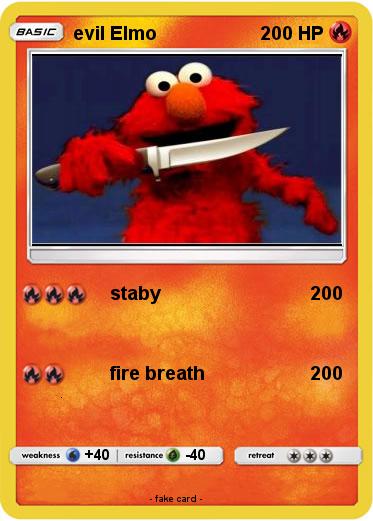 Pokemon evil Elmo