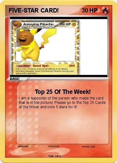 Pokemon FIVE-STAR CARD!