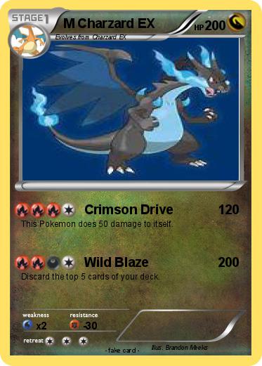 Pokemon M Charzard EX