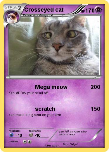 Pokemon Crosseyed cat