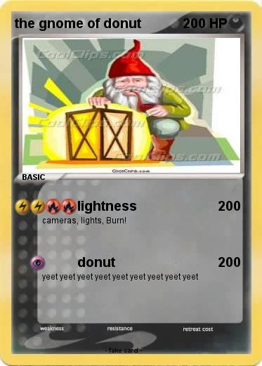 Pokemon the gnome of donut
