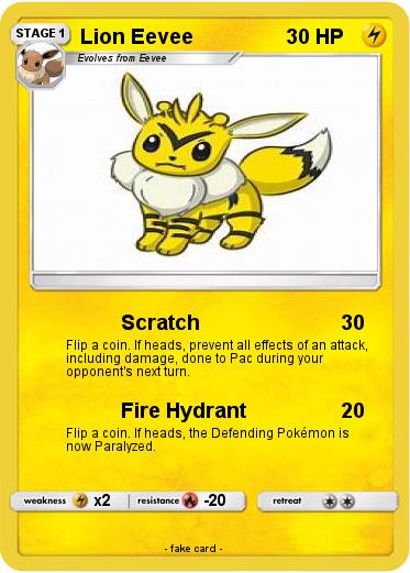 Pokemon Lion Eevee