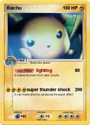 Pokemon Raichu
