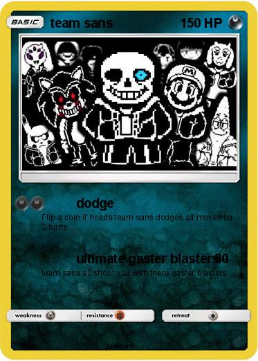 Pokemon team sans