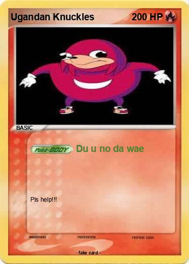 Pokemon Ugandan Knuckles