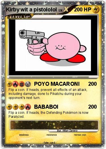 Pokemon Kirby wit a pistololol