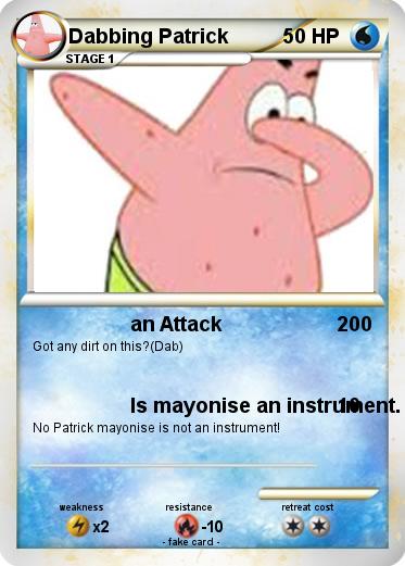 Pokemon Dabbing Patrick