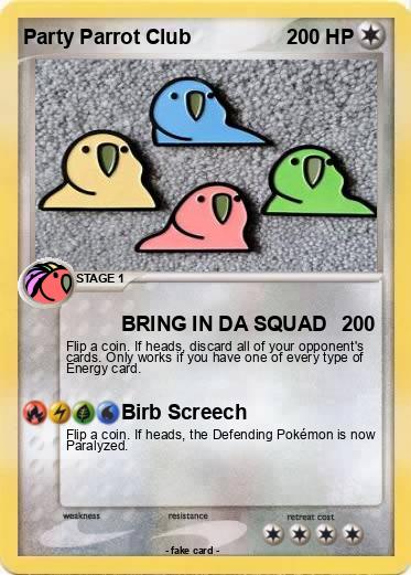 Pokemon Party Parrot Club
