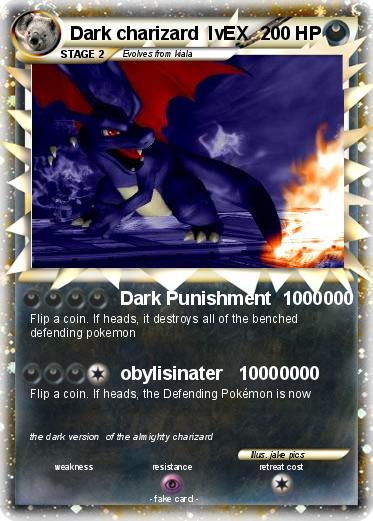 Pokemon Dark charizard  lvEX