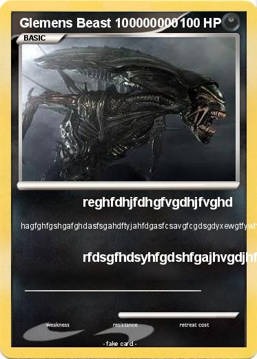 Pokemon Glemens Beast 100000000