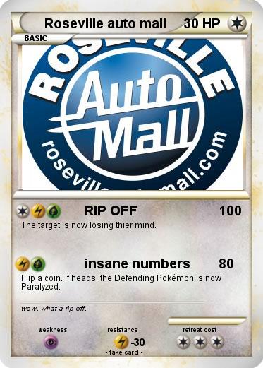 Pokemon Roseville auto mall