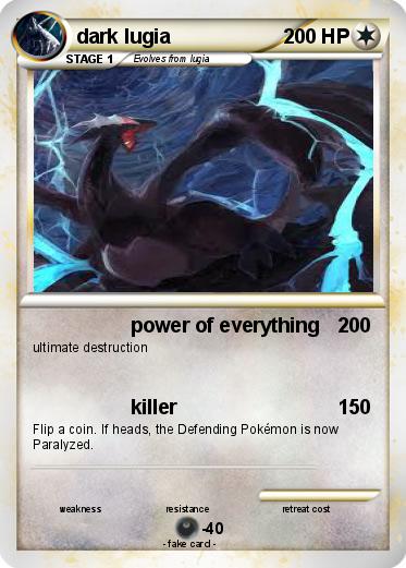 Pokemon dark lugia