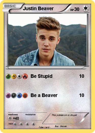 Pokemon Justin Beaver