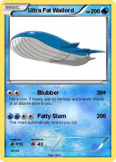 Pokemon Ultra Fat Wailord