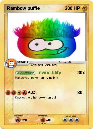 Pokemon Rambow puffle