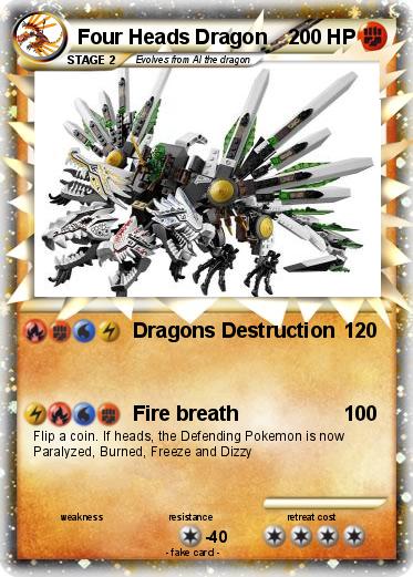 Pokemon Four Heads Dragon
