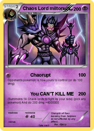 Pokemon Chaos Lord miltonuis