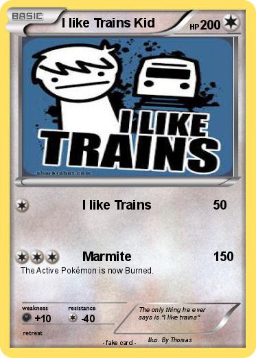 Pokemon I like Trains Kid