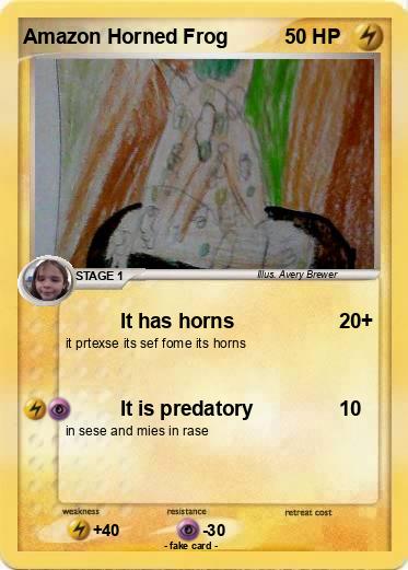 Pokemon Amazon Horned Frog