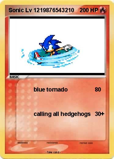 Pokemon Sonic Lv 1219876543210