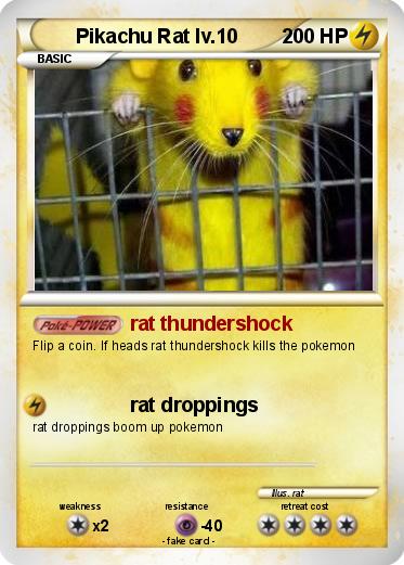 Pokemon Pikachu Rat lv.10