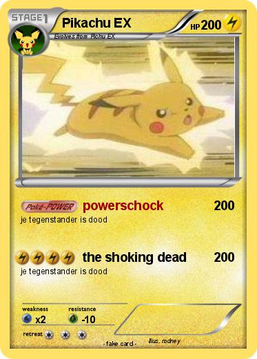 Pokemon Pikachu EX