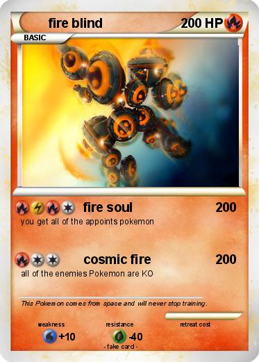 Pokemon fire blind