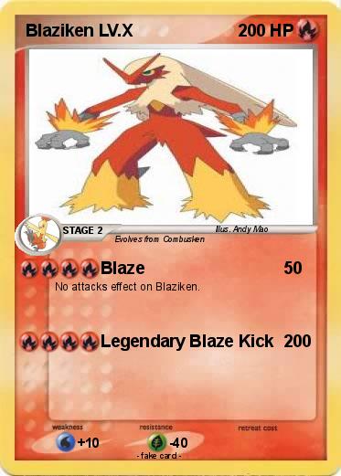 Pokemon Blaziken LV.X